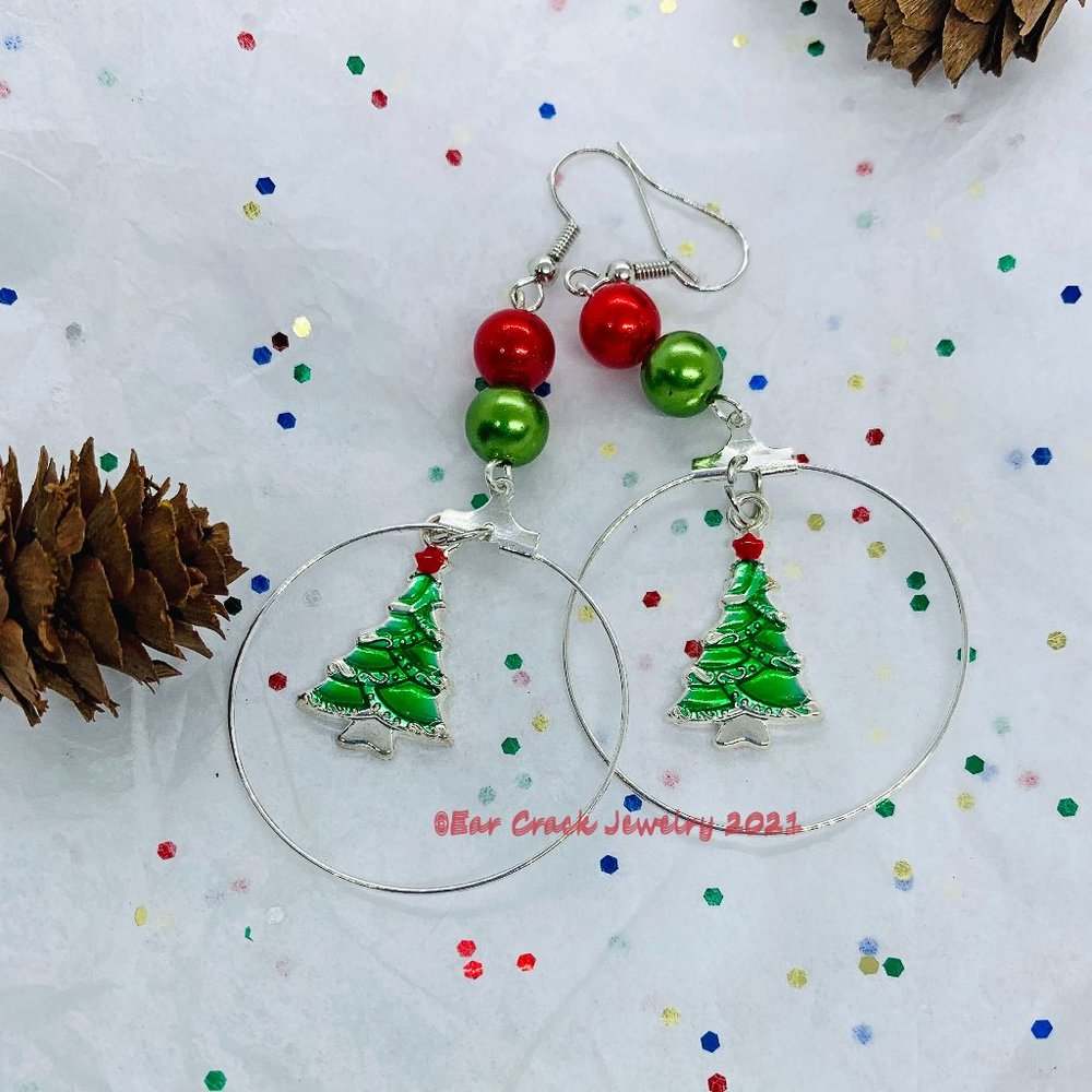 Holiday - Handmade Dangles - Christmas Tree - Picture 2 of 7